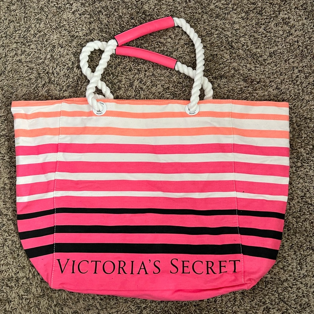 Victoria's Secret Multicolor Striped Tote